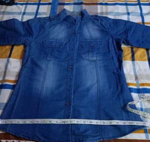 Women's Denim Tunic Top