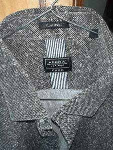 Arrow Men's Cotton Patterned Long Sleeve Shirt