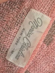 Pink Zebra Print Knit Top