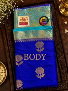 Beautiful Teal Mashru Silk Saree