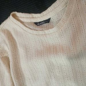 White Knit Top 🤍