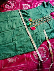 Elegant Emerald Green Kurti
