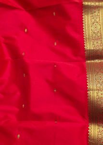 Kanchipuram Elegant Red &amp; Gold Silk Saree