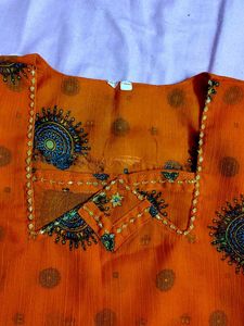 Floral Print Kurta and Palazzo Set