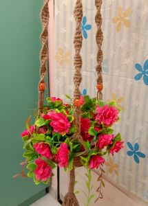 Hand Made By Me Pot Holder .(without Pot And Flowers)