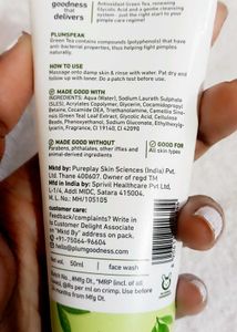 Plum Toner &amp; Face Wash