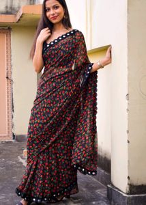 Black Saree From Amazon
