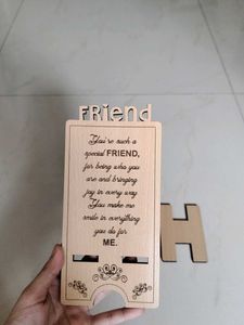 New Friend Wooden Gift Showpiece