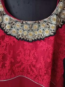 Elegant Red Ethnic Gown