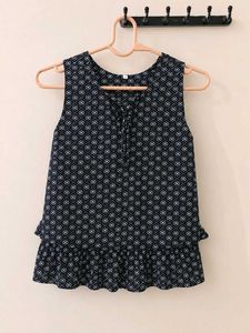 Sleeveless Ruffled Top