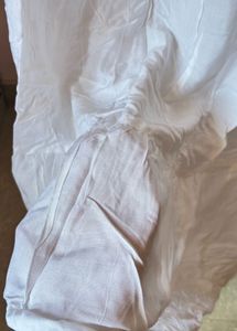 Tiered White Ethnic Skirt