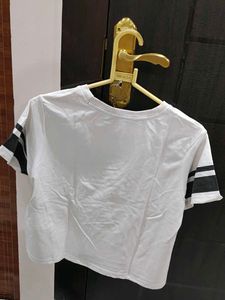 White Arizona Graphic Crop Top