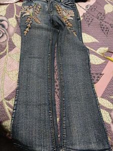 COMBO - Two Stylish Washed Jeans with Embellished