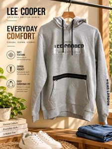 New Lee Cooper Grey Hoodie