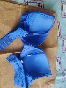 Blue Polka Dot Bra
