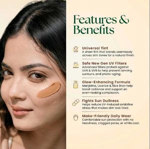 Moha Tinted Fluid Sunscreen SPF 50+ PA++++ 💛