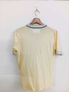 Light Yellow V-Neck T-Shirt