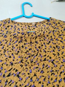 Retro Yellow Floral  top