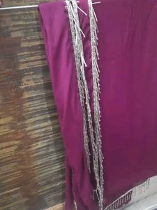 Elegant Embroidered Wine color Ethnic Gown