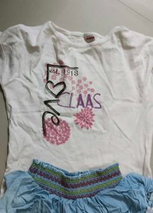 beautiful t shirt with skirt