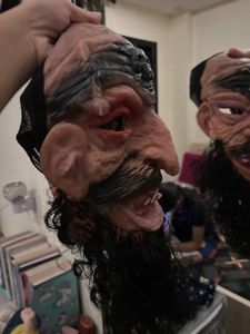 prank face mask scary and dangerous looking