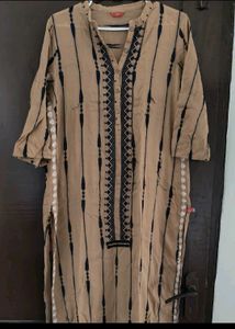 Stylish Beige Kurta w