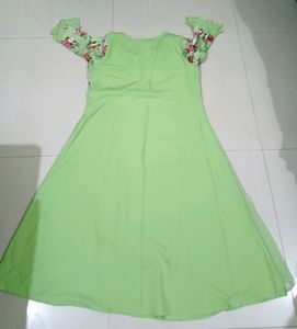 ALC floral Printed Women Umbrella kurti XL