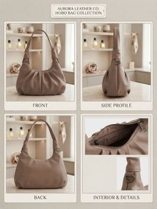 Stylish Taupe Hobo Bag