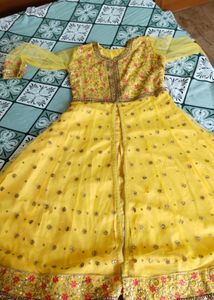 Yellow Embroidered Lehenga Choli