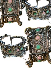 Boho Beaded Cuff Bangle Bracelet