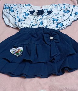 Skirt And Top For Baby Girl