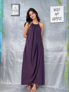 Elegant Purple Maxi Dress