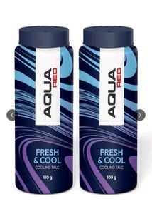 Aqua Red Cooling Talc Set of 2