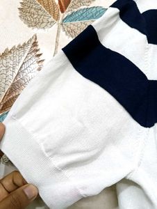 Striped Collared Polo Shirt