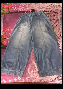 Wide Leg Denim Pants