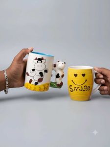 Cute Cow & Smile Mugs