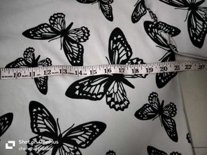 Butterfly Print Cropped Top