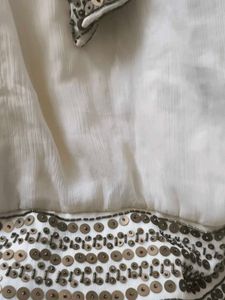 Off White Sequins Dress