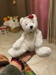Adorable White Plush Teddy Bear