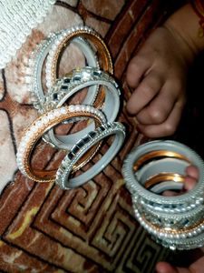 Sparkling Stackable Bangles Set 10
