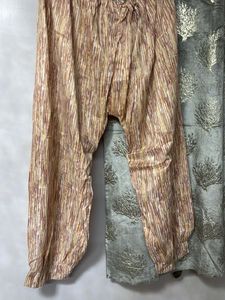 Orange Printed Kurta with Embroidery