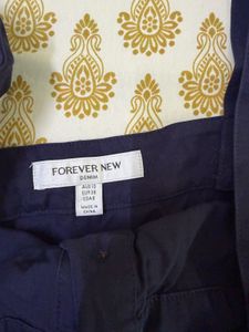 Navy Blue Jumpsuit with Tie Waist