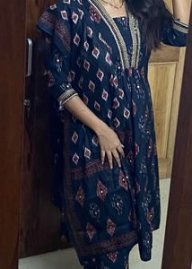 Black Kurta Set with Dupatta - 3 piece