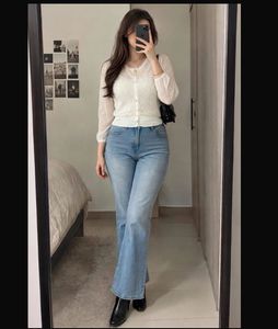 MANGO White Button-Up Cardigan