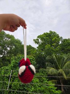 Handmade Crochet Spidey Keychain