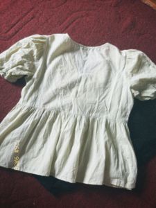 Light green  Peplum Top