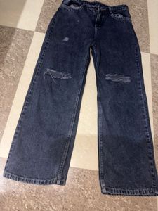 Stylish Ripped Blue Jeans
