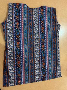 Boho Print Sleeveless Top