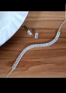 Sparkling Necklace and Earrings Set