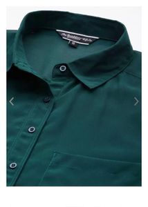 Elegant Green Sheer Blouse with Balloon Sleeves